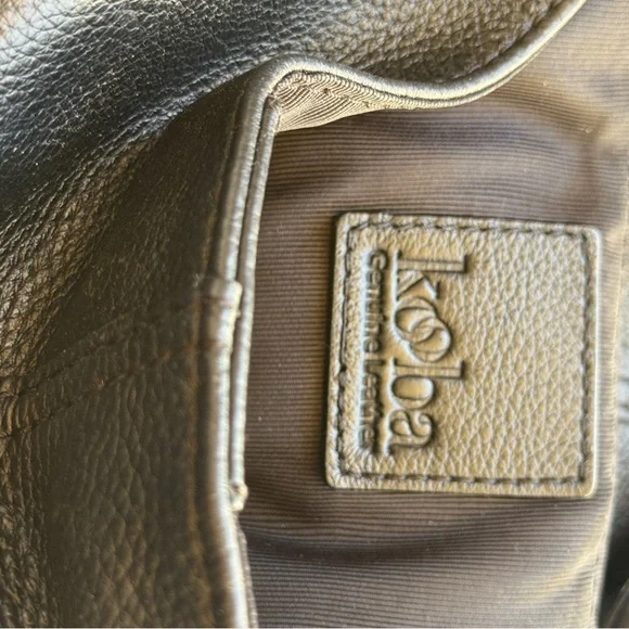 Kooba Classic Black Pebbled Leather Shoulder Bag - Timeless Everyday Hobo - Picture 8 of 13